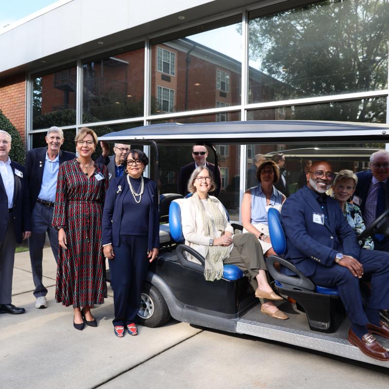 LC Board of Trustees Tour Campus